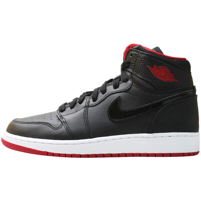 

Nike (NIKE) повседневная обувь AIR JORDAN 1 RETRO HIGH BG ретро повседневная обувь 705300-021 черный и красный US5Y код 37,5 ярдов