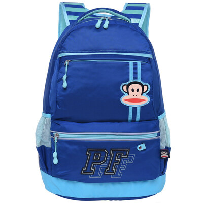 

Big mouth monkey Paul Frank leisure school bag students leisure simple fashion backpack bag PKY2107A treasure blue
