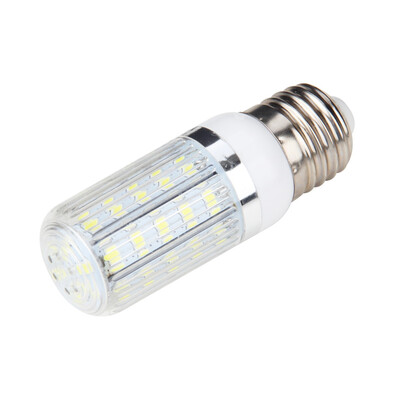 

E27 7W 36 SMD 5730 Silver Side Light LED Corn Bulb Pure/Warm White 110V/240V