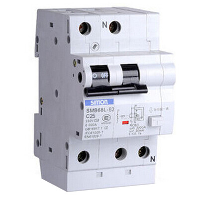 

SIMON (симон) SMB68L-63C25 / 1N 68 серии 1P25A выключатель электронного утечки