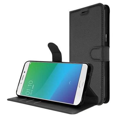 

KOOLIFE OPPOR9SPLUS телефон оболочка защитного чехла / флип кожи / кожа популярных брендов карта / мягкая оболочка подходит для Oppo r9s плюс тисненая кожа - черная