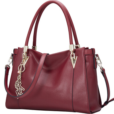 

Older head (LAORENTOU) new commuter female bag cowhide lady Messenger bag shoulder bag casual tide Tuo Tuo handbag 998J121L1C red