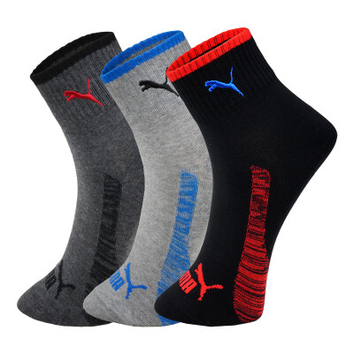 

Jingdong supermarket PUMA Puma socks men&39s leisure in the tube sports cotton socks 3 pairs of equipment -2920-3 black 1 light gray ash 1 deep gray