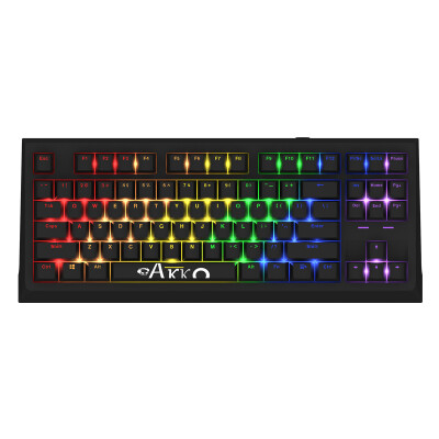 

AKKO AKC87 Rainbow mechanical keyboard black black shaft