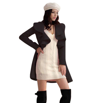 

CT&HF Winter Coat Women Woolen Warm Trench Outwear Women Long Coats