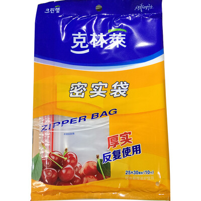 

Jingdong supermarket] Kelin Lai large sealed bag thick dense bag moisture-proof bag 25cm * 30cm10 CZ-4
