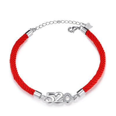 

Maltia 925 silver red rope couple bracelet