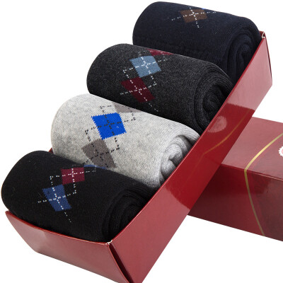 

Jingdong Supermarket Hengyuanxiang 4 double-loaded men&39s sports cotton socks thickening in the tube warm terry men socks towel socks A211889