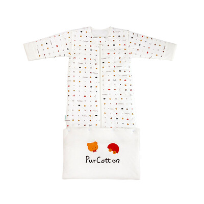 

Cotton era baby knit cotton sleeping bag autumn&winter baby robe anti-kick was 110x55cm 1 loaded