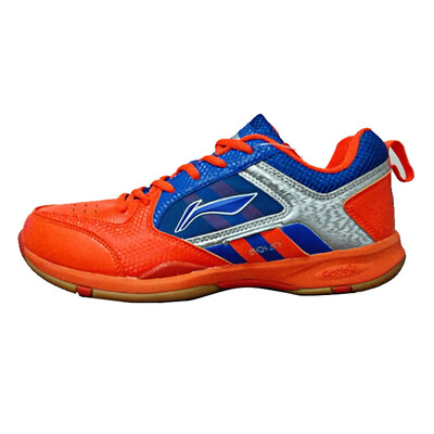 

Li Ning LI-NING Badminton Shoes Men&39s Shoes Sports Shoes Orange Blue Silver AYZK039-2 455