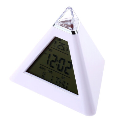 

Hot LED Color Changing LCD Display Alarm Clock Thermometer Gift New