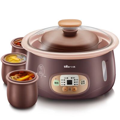 

Bear Bear electric stew pot purple sand water stew pot soup pot porridge pot automatic home bird&39s nest DDZ-C18Z3 18L