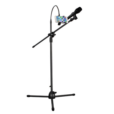 

KFW IP-9 mobile phone floor mount microphone stand singing concert bracket three-legged telescopic bracket