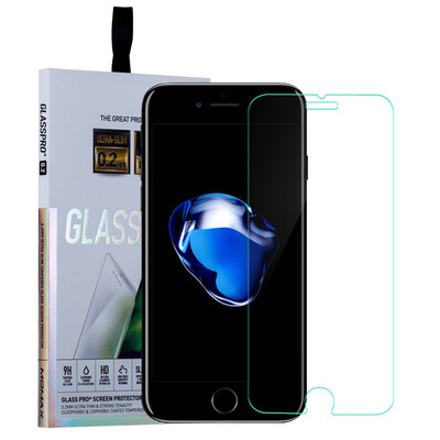 

MOMAX iPhone7 8 plus phone tempered film Apple 7 8plus explosion-proof nano-glass film Non-full-screen mobile phone film 02mm arc