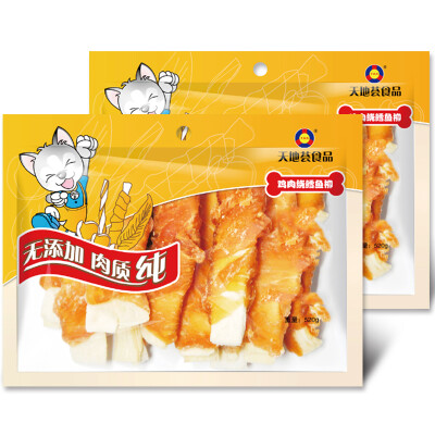 

Duo Sesa honey pet food dog snacks chicken meat around the fish 520g * 2 bags of daily nutrition meat torture