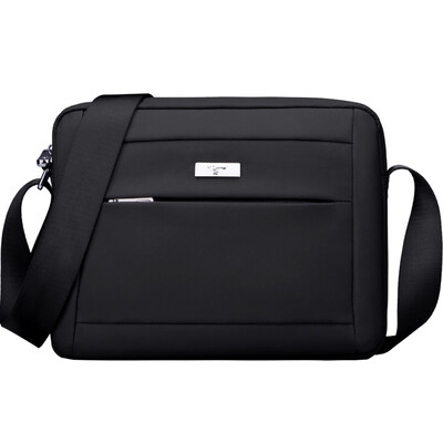

Seven wolves (SEPTWOLVES) male package business casual fashion wild waterproof Messenger bag shoulder bag black B0801554-101