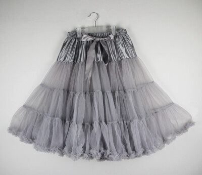 

B&N Woman 63cm One Layer Long Petticoat Tulle Pettiskirt Tutu Skirt Rockabilly