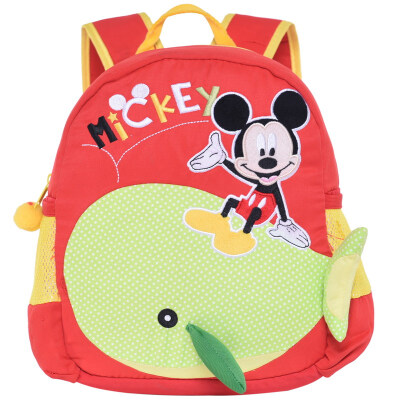 

Disney Disney children's bags men and women Mickey three-dimensional cute cartoon kindergarten baby backpack M626036 red