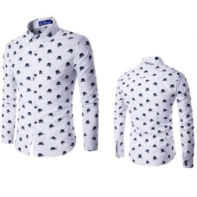 

Men Cotton Hat Printed Long Sleeves Shirt