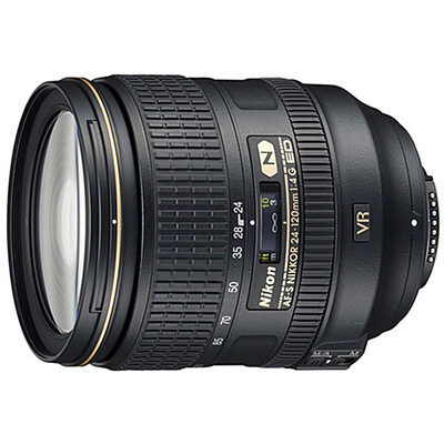 

Nikon AF-S 24-120mm f 4G ED VR anti-shake lens