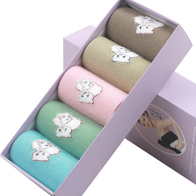

【Jingdong Supermarket】 Langsha socks 5 pairs of women's business sports cotton socks casual tube socks mixed color