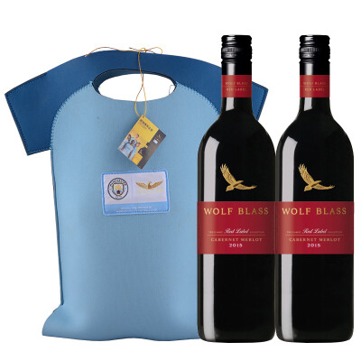 

Jingdong supermarket] Jingdong overseas straight mining Australian imports Fu (WolfBlass) red card Cabernet Sauvignon red wine 2x750ml Manchester City boutique gift box version