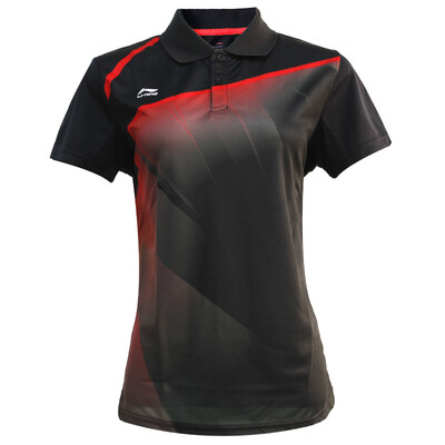 

Li Ning LI-NING AAYH234-10 Мужская футболка для бадминтона черный / ярко-красный M