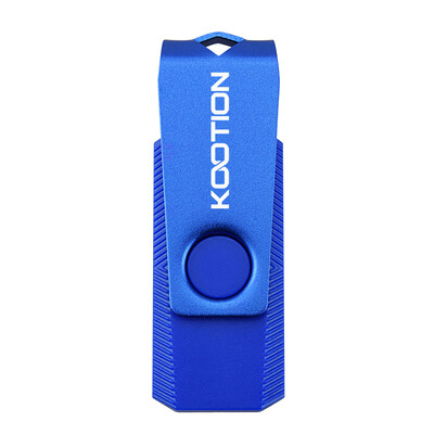 

Free Rotation USB Flash Drive 16GB 32GB 64GB 20 Pen Drive Blue