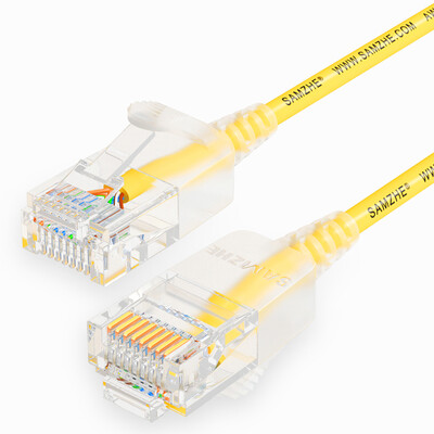 

Shanze (SAMZHE) SZW-2030 супер шесть типов тонкого диаметра CAT6A высокочистая бескислородная медная сетевая перемычка 8-жильная витая пара высокоскоростной ультра-6 типа RJ45 сетевой кабель 3 м желтый