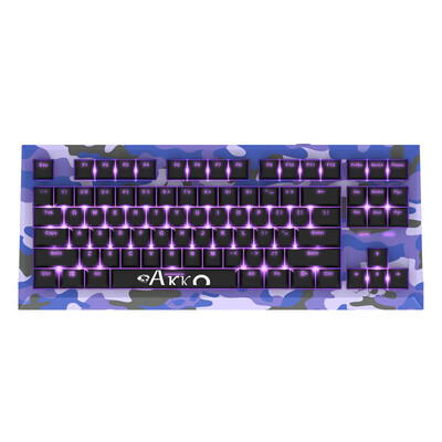 

AKKO AKC87 Rainbow mechanical keyboard black black shaft