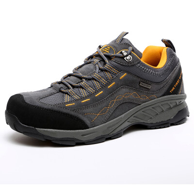 

THE FIRST OUTDOOR hiking shoes outdoor hiking breathable comfort damping hiking shoes 842556 male gray / khaki 43 yards