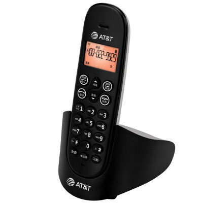 

AT & T EL31116CN Digital Cordless Phone Stand-alone Speakerphone Orange Red Backlight Home Stationary Office Wireless Black