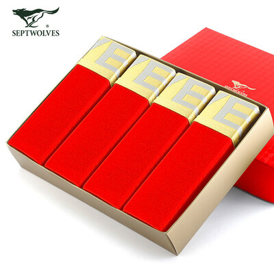

Seven wolves men&39s underwear men red red angle of the original fortune Fortune new underwear 4 gift box 2XL D7002
