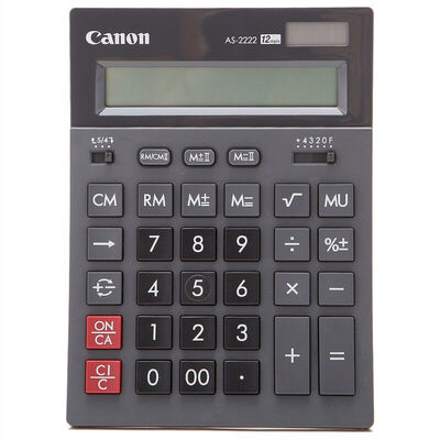 

Canon) AS-2222 Desktop Series Calculator