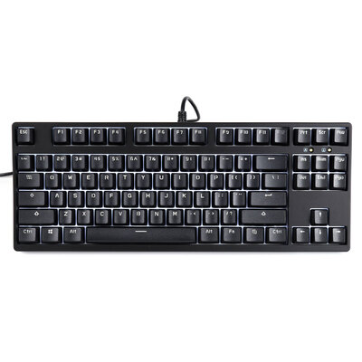 

GANSS GS 87 key cherry shaft mechanical keyboard black black axis white light (PBT version