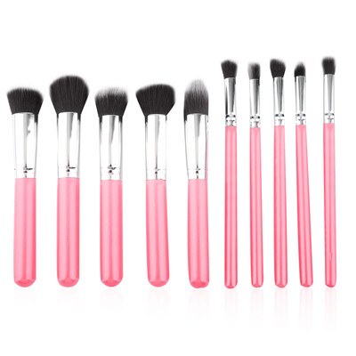 

10pcs Профессиональная Косметика для макияжа Кисти Set Фонд тени для век кисти