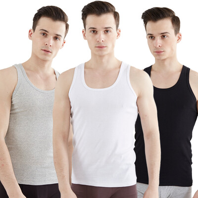 

Small nurse men&39s vest cotton round neck vest male 3 gift box loose loose large code JMB009 comfortable breathable sweat sweat 1 black 1 white 1 gray XXL 180110