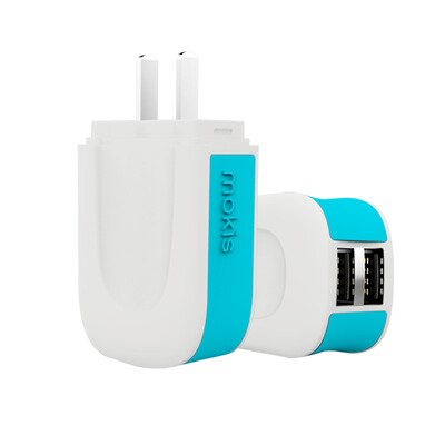 

Mokis Double-port USB Adapter 25A Fast Charging For iOS & Android
