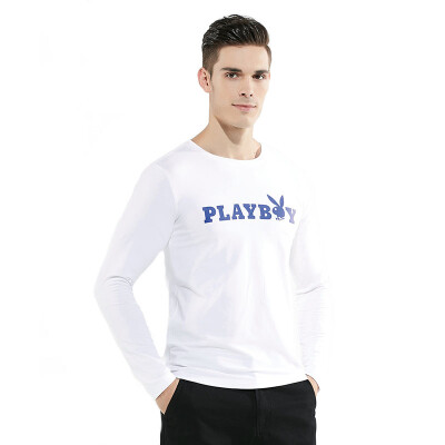 

Playboy (PLAYBOY) HM6506001 Men's fashion casual round neck sweater sets long-sleeved sweater white XL
