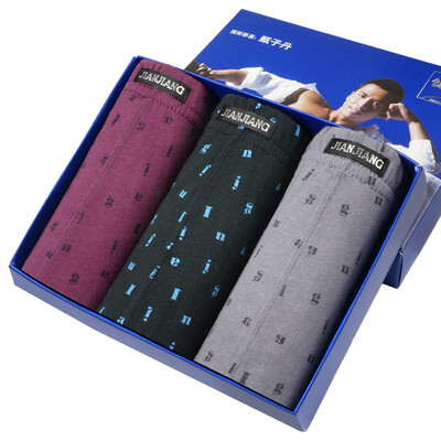 

Men's Boxer Brief Underwear Cotton 3pcs/lot