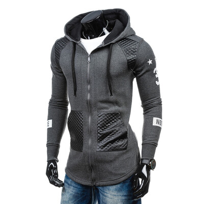 

Casual Men Baseball Hoodie Coat