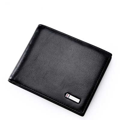 

HONGU Cow Leather Short Bifold Wallet