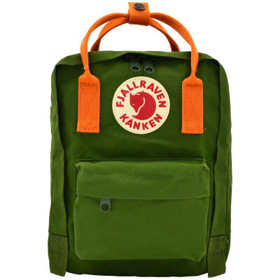 

Arctic Fox (Fjallraven) waterproof wear-resistant backpack simple fashion leisure sports shoulder bag Kanken Kids 23551 615/212 leaves green / dark orange yellow 7L