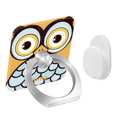 

YOMO original illustrator mobile phone ring bracket / metal finger buckle bracket / anti-lost throwing mobile phone flat bracket for Apple phone / Andrews mobile phone owl