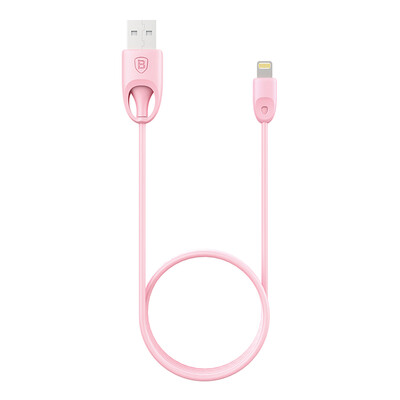 

Baseus Apple official MFI certification data charging cable creative TPU cord for Apple iPhone6S 6 7Plus 5S 5 SE ipad4 1M pink