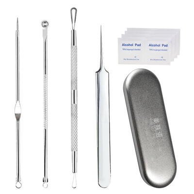 

Skinny Acne Needle Straight Clamp 4pcs Set MF5036 (в коробке с акне угревой сыпи с акцентом на спиртовой основе акне)