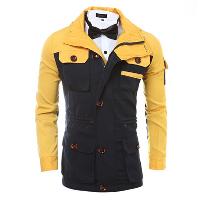 

Within Zipper Fight Color Multi-bag Mens Jacket Coat