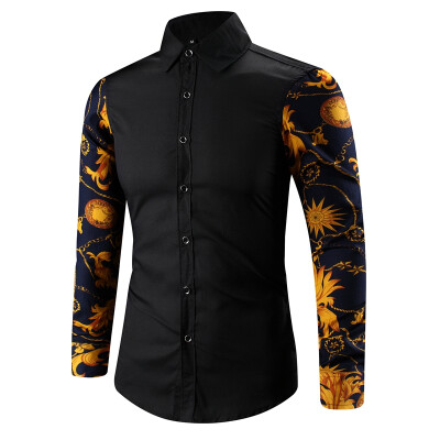 

Men Cotton Floral Long Sleeves Shirts