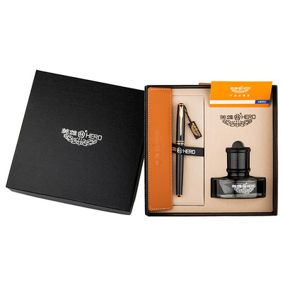 

Hero HERO 5020 black Liya iridium gold pen sharp ink gift set