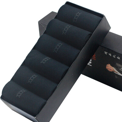 

[Супермаркет] Jingdong Langsha носки чистые хлопчатобумажные носки в трубке носки, шесть пар мужских случайных бизнес подарочные коробки черный белый 2 2 2 неглубоко пенька Размер